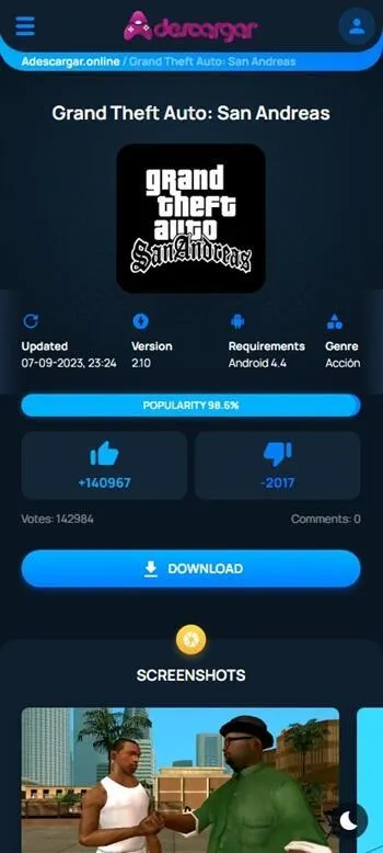 Adescare Online screenshot