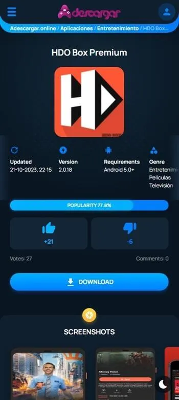 Adescare Online screenshot