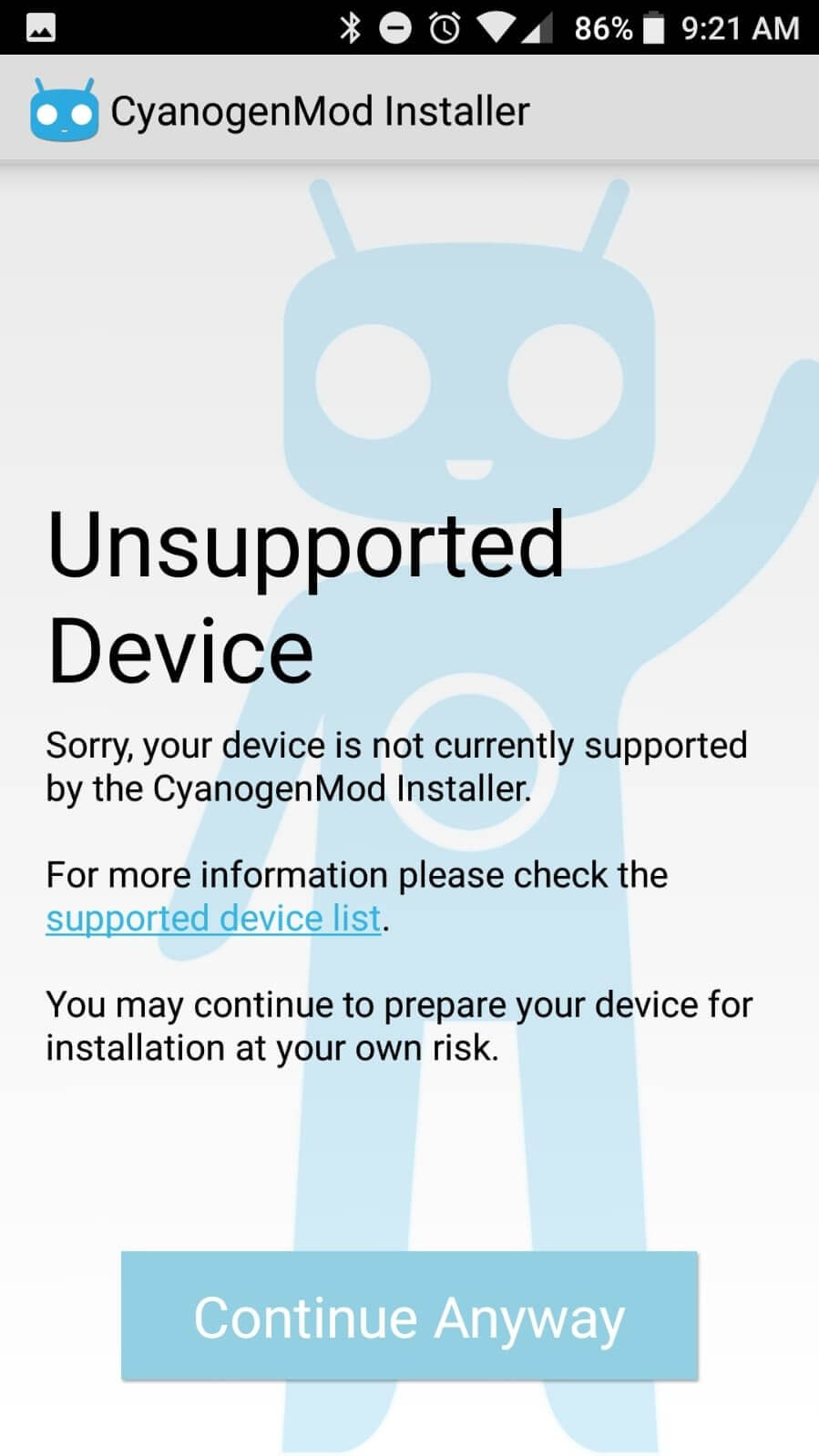 Cyanogen screenshot