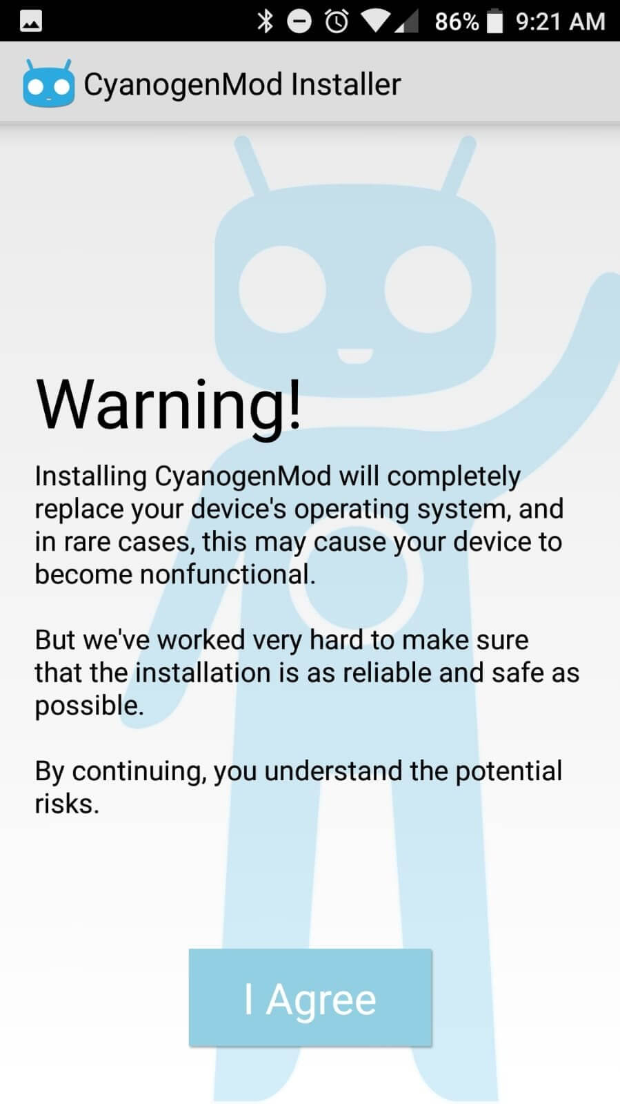 Cyanogen screenshot