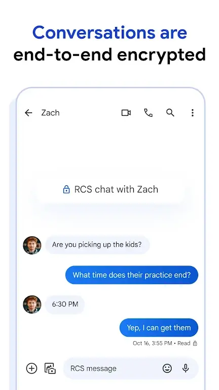 Messages by Google screenshot