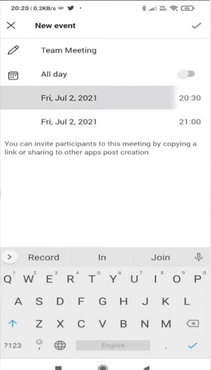 Microsoft Teams screenshot