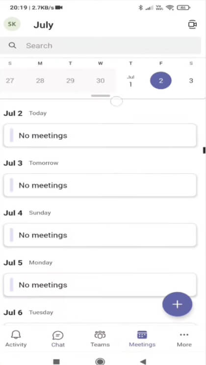 Microsoft Teams screenshot