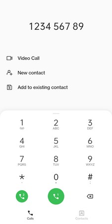 OnePlus Dialer screenshot