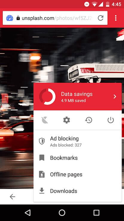 Opera Mini screenshot