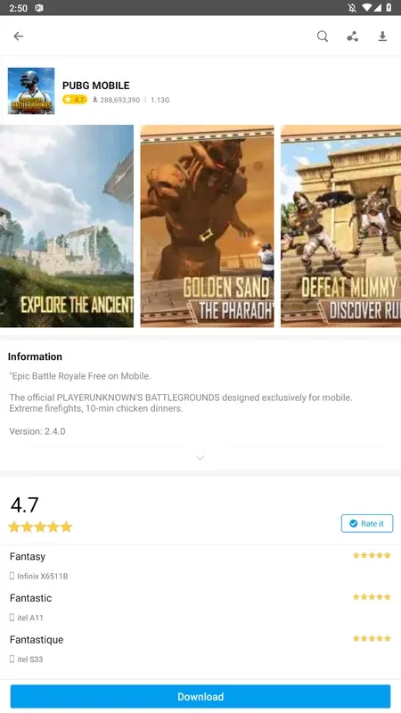 Palmstore screenshot