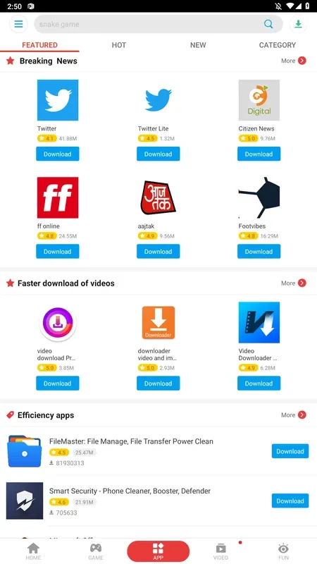 Palmstore screenshot
