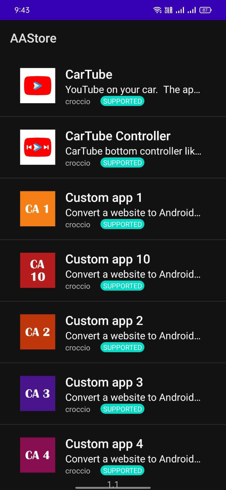AAStore screenshot