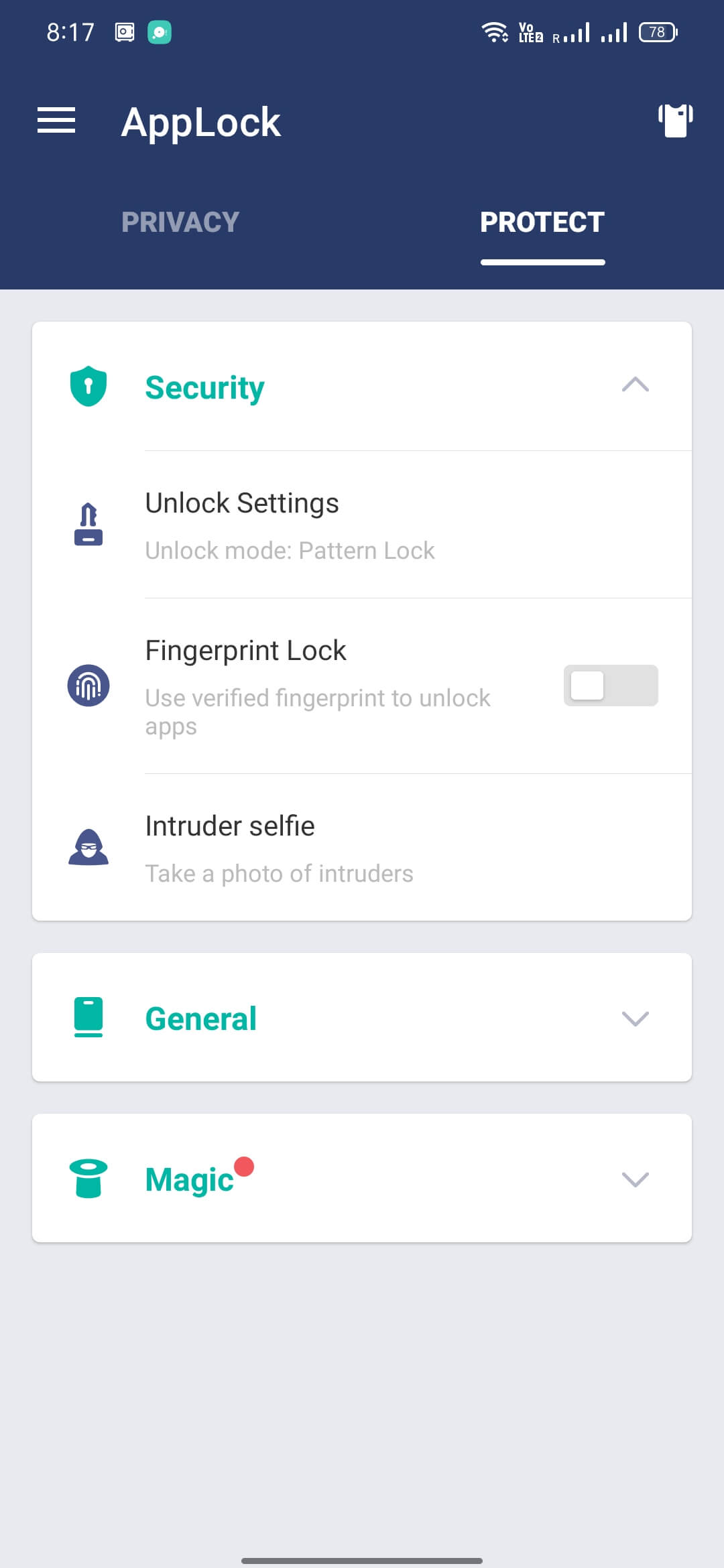 AppLock screenshot