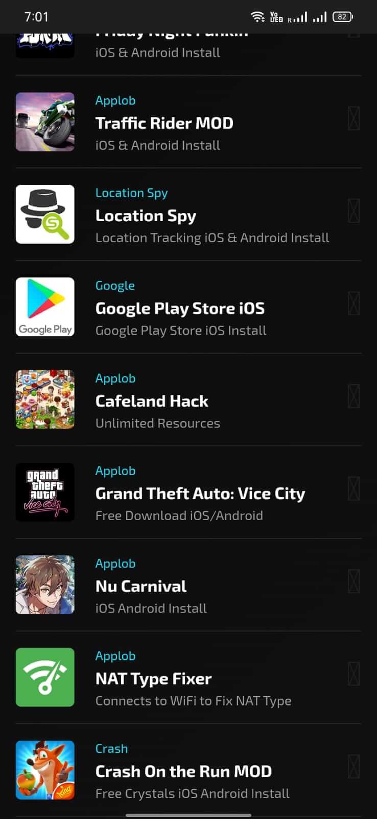 Applob screenshot
