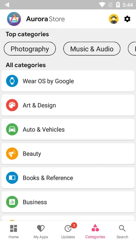 Aurora Store screenshot