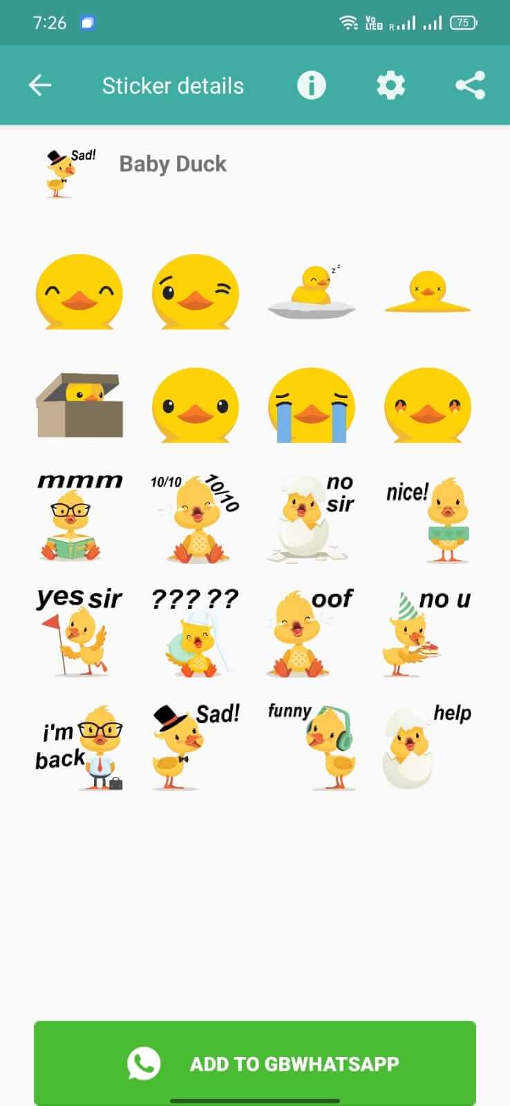 GBStickers screenshot
