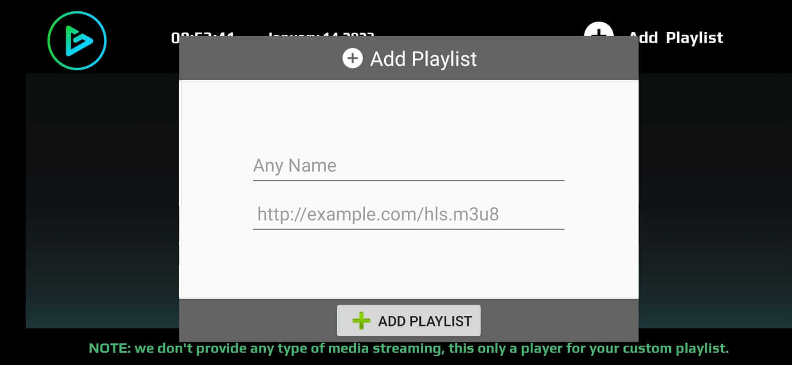 GTV Player screenshot