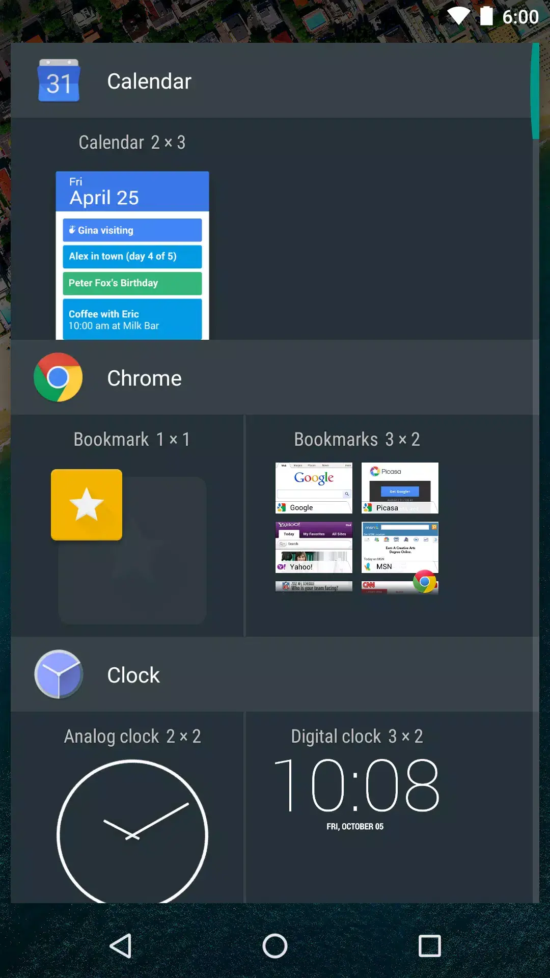 Google Now Launcher screenshot