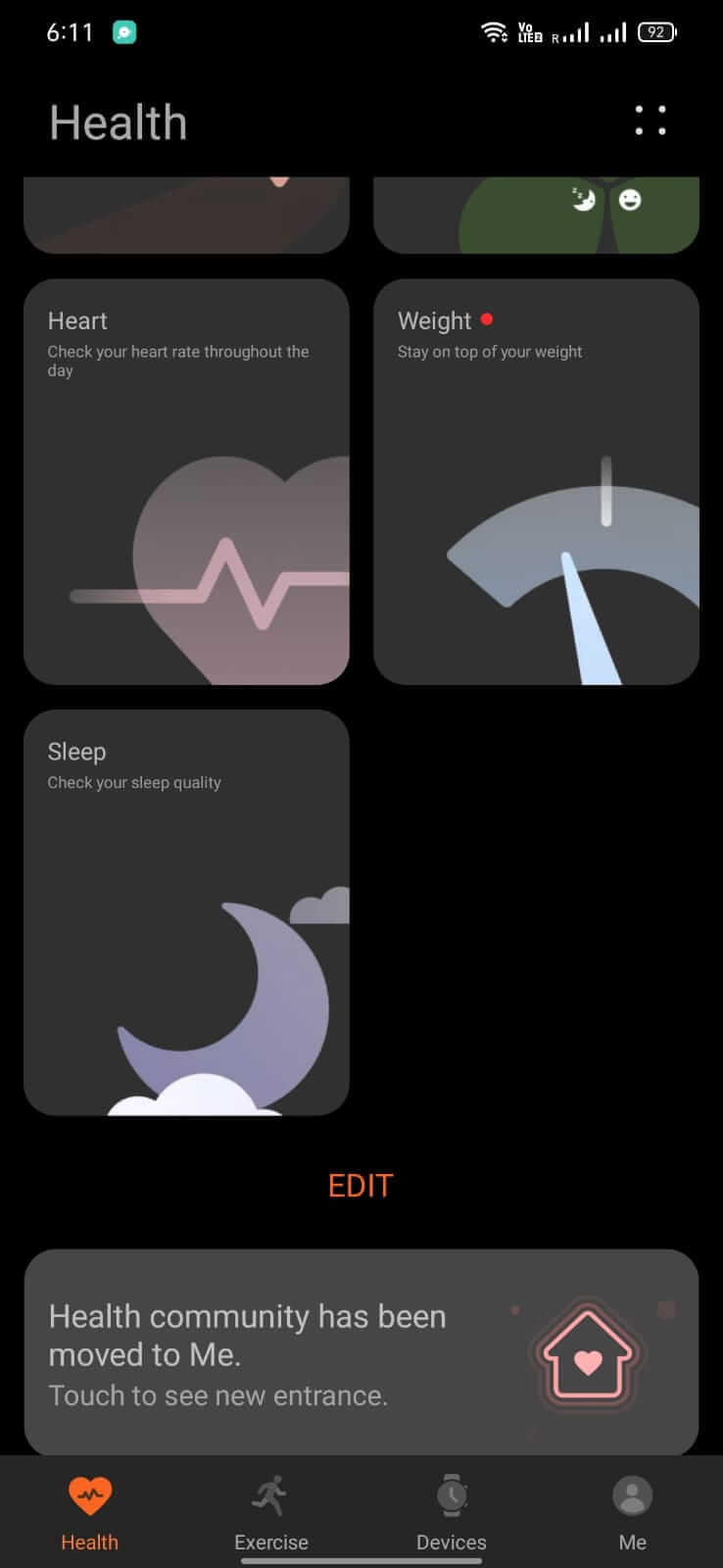 Huawei Health screenshot