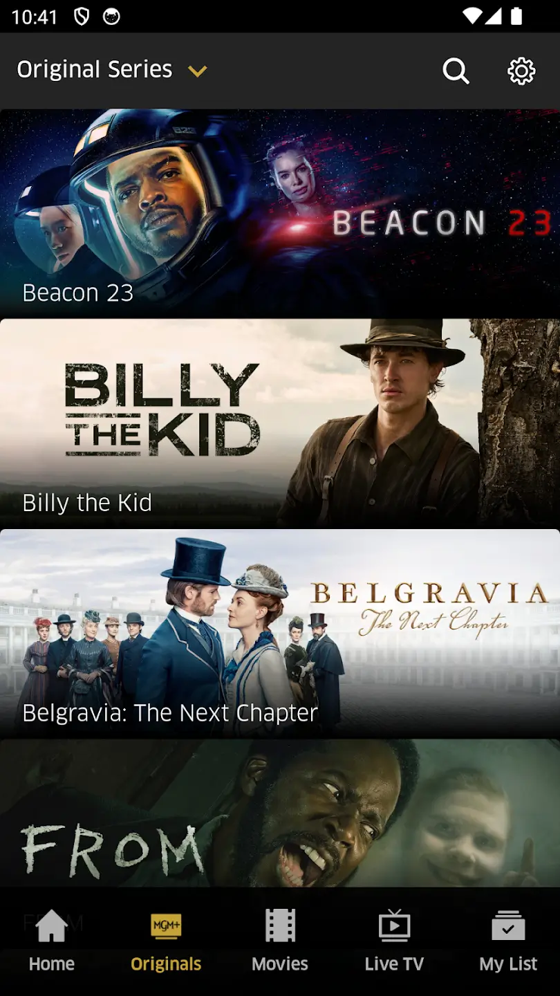MGM+ screenshot