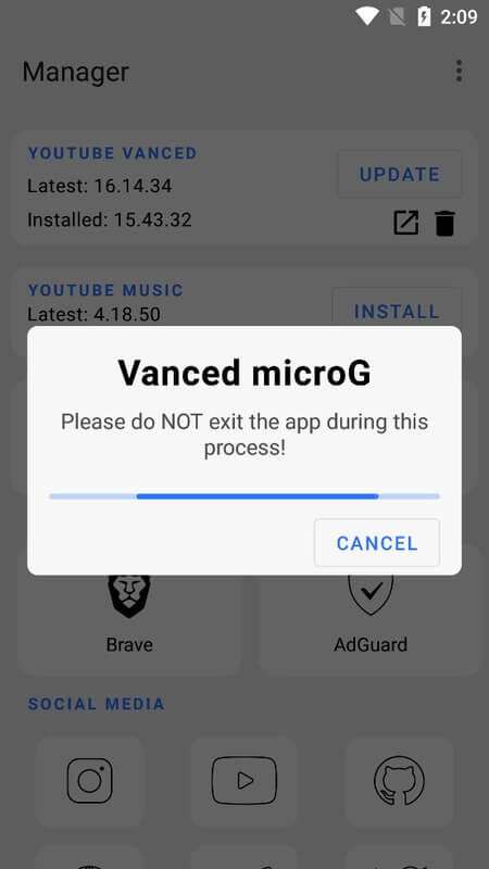 MicroG screenshot
