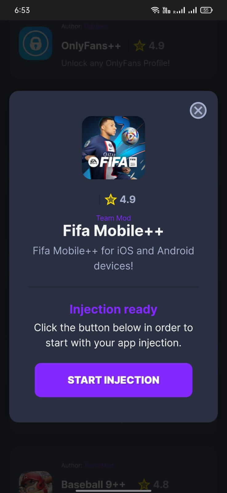 Oginject screenshot