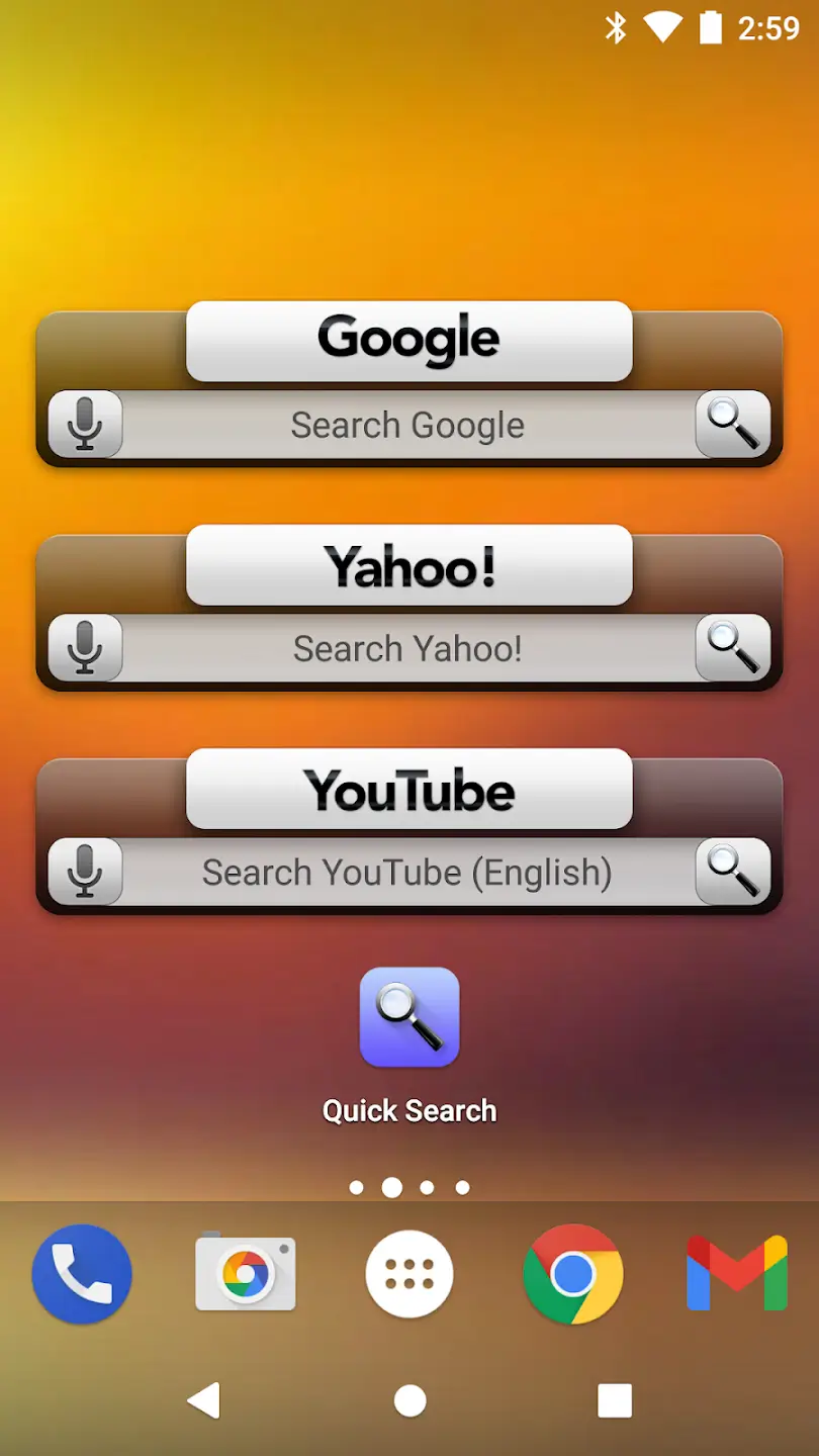 Quick Search Widget screenshot