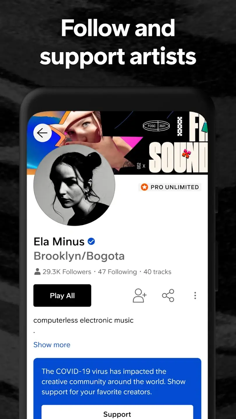 SoundCloud screenshot