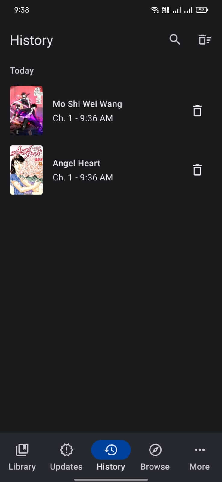 Tachiyomi screenshot