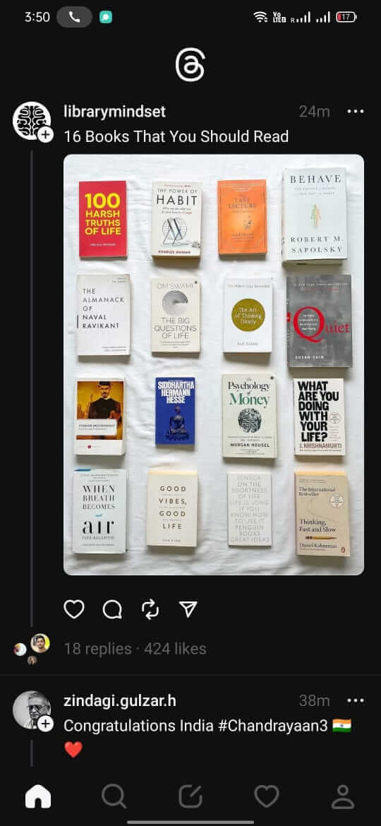 Threads screenshot