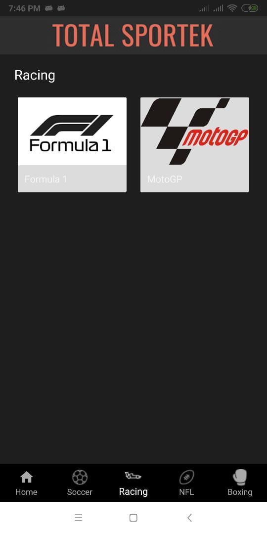TotalSportek screenshot