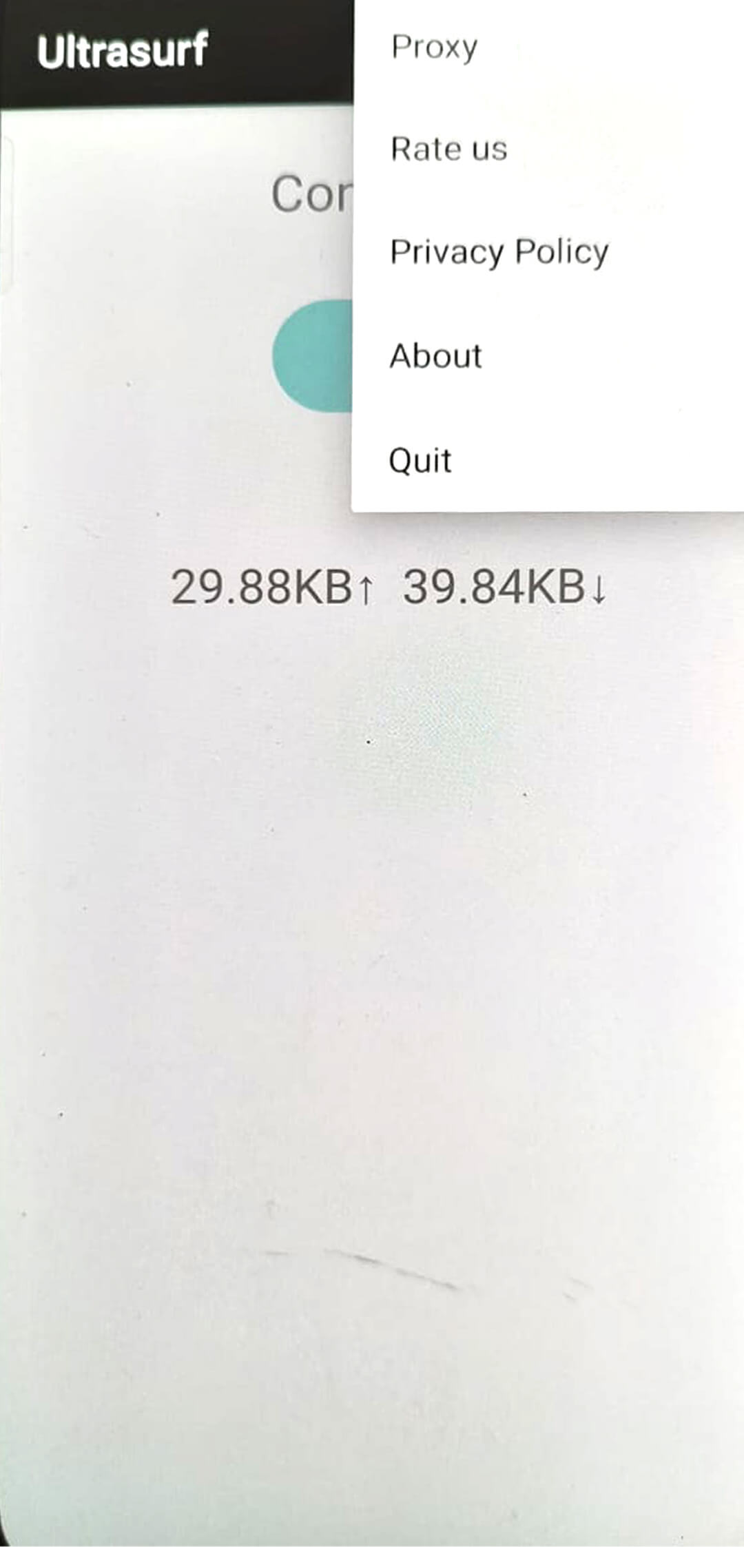 Ultrasurf screenshot