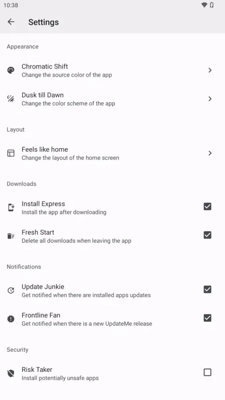 Update Me APK v2.2.2 screenshot
