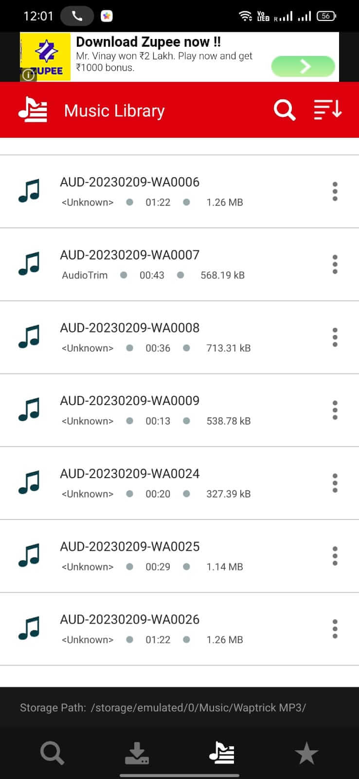 Waptrick MP3 Music screenshot