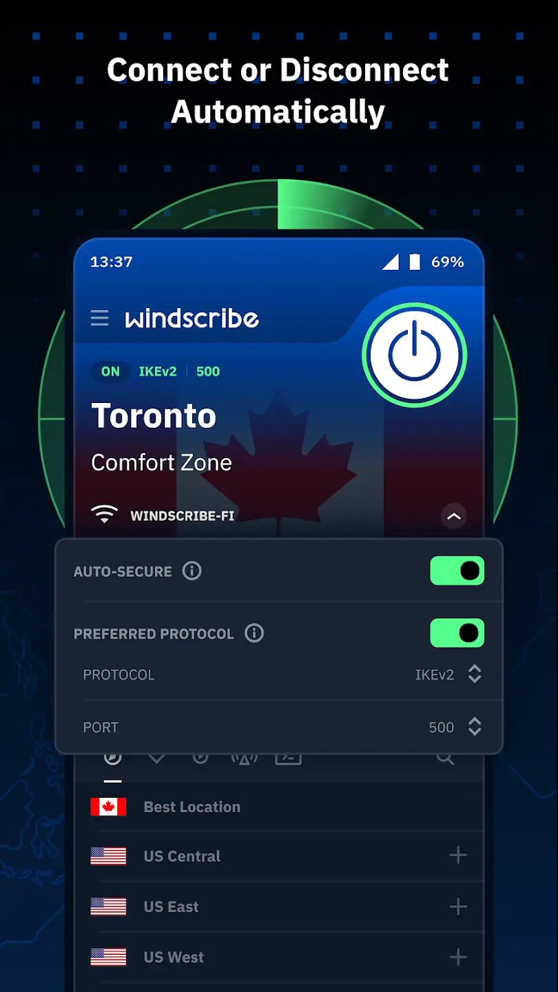 Windscribe screenshot