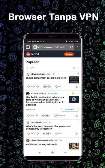 XNXUBD VPN Browser screenshot