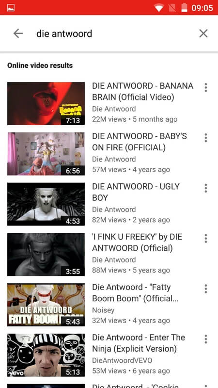 YouTube Go screenshot