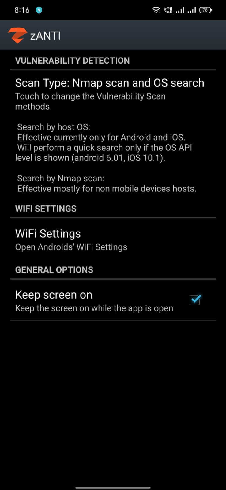 zAnti screenshot